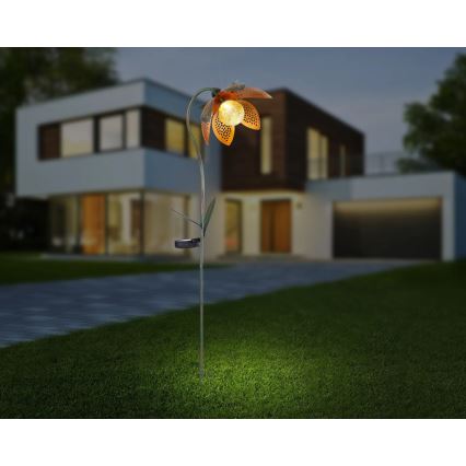 Globo - LED napelemes lámpatest LED/3,2V IP44 200 mAh virág formájú
