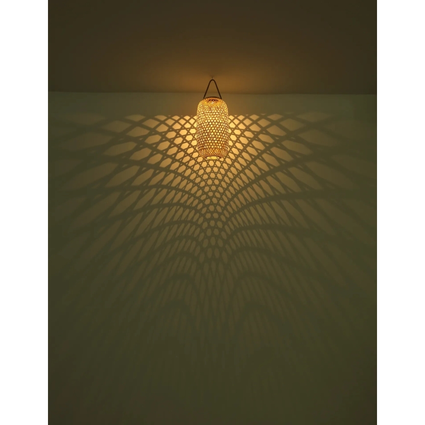 Globo - LED napelemes lámpa LED/0,06W/3V bambusz IP44 600 mAh