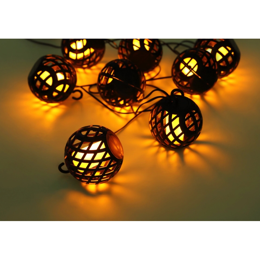 Globo - LED napelemes dekorációs lánc 98xLED/0,1W/3V 410 cm IP44 600 mAh