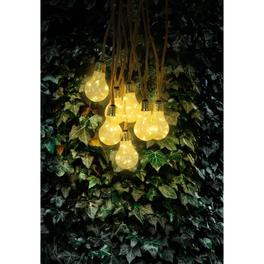 Globo - LED Napelemes dekoratív lánc 50xLED/0,06W/3,2V 570 cm IP44