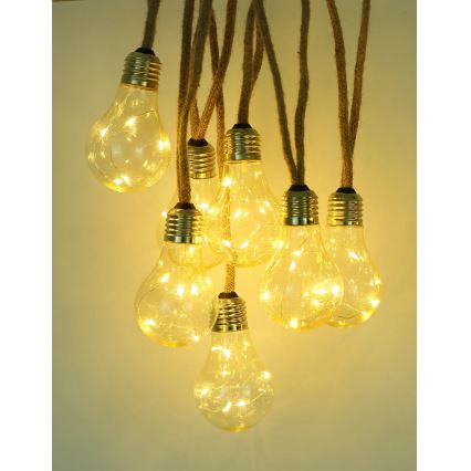 Globo - LED Napelemes dekoratív lánc 50xLED/0,06W/3,2V 570 cm IP44