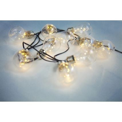 Globo - LED Napelemes fényfüzér 10xLED/0,06W/3,2V 380 cm IP44 600 mAh