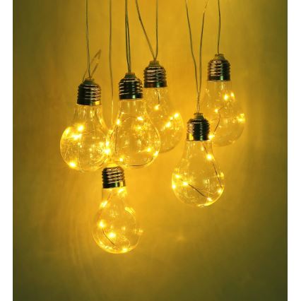 Globo - LED Napelemes fényfüzér 10xLED/0,06W/3,2V 380 cm IP44 600 mAh