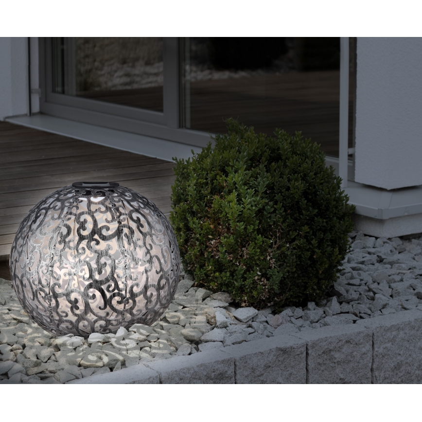 Globo - LED napelemes lámpa LED/0,06W/1,2V ezüst IP44 285x400 mm