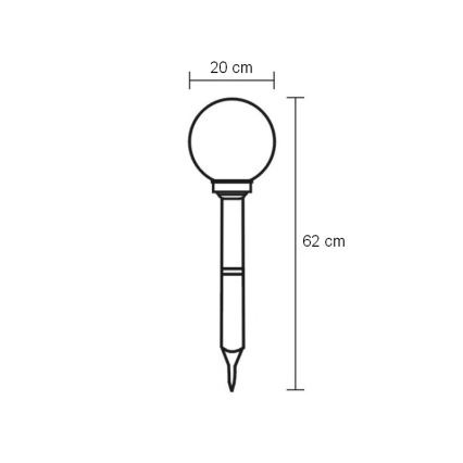 Globo - LED Kültéri világítás LED/0,06W/3,2V IP44 600 mAh