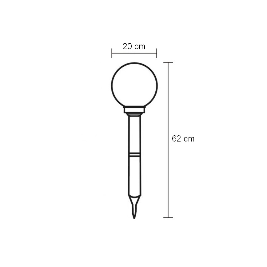 Globo - LED Kültéri világítás LED/0,06W/3,2V IP44 600 mAh
