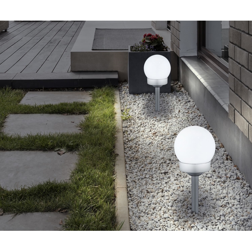 Globo - KÉSZLET 3x LED Napelemes lámpa LED/0,06W/3V 4000K átm. 10 cm IP44