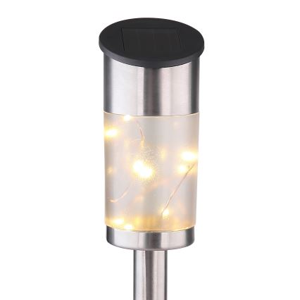 Globo - KÉSZLET 2x Szolár lámpa 10xLED/0,06W/1,2V IP44