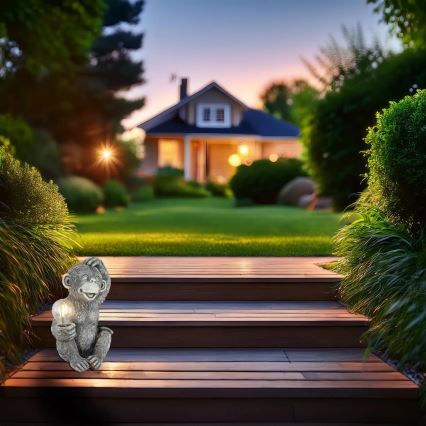 Globo - LED Napelemes dekoráció LED/0,02W/3V IP44 majom