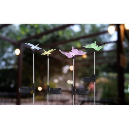 Globo - KÉSZLET 4x LED Napelemes lámpa LED/0,06W/3V IP44