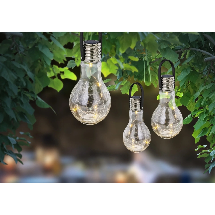 Globo - LED napelemes lámpa 5xLED/0,06W/3,2V IP44 80 mAh