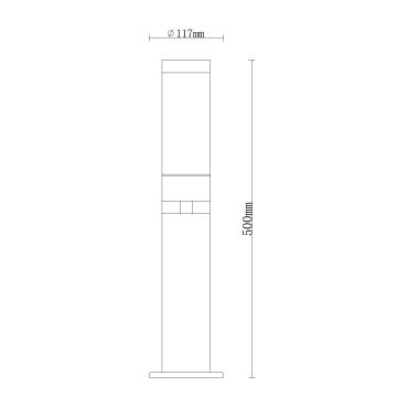 Globo - Kültéri lámpa 1xE27/15W/230V IP44