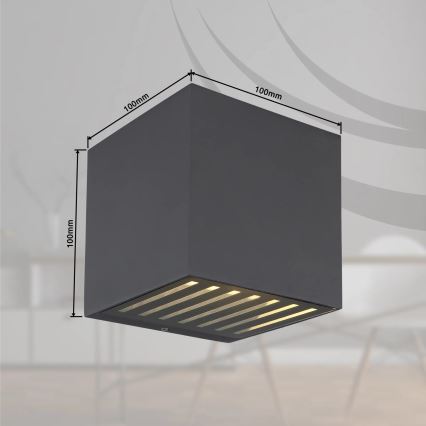 Globo - LED kültéri fali lámpatest LED/6 W/230 V IP54 antracit