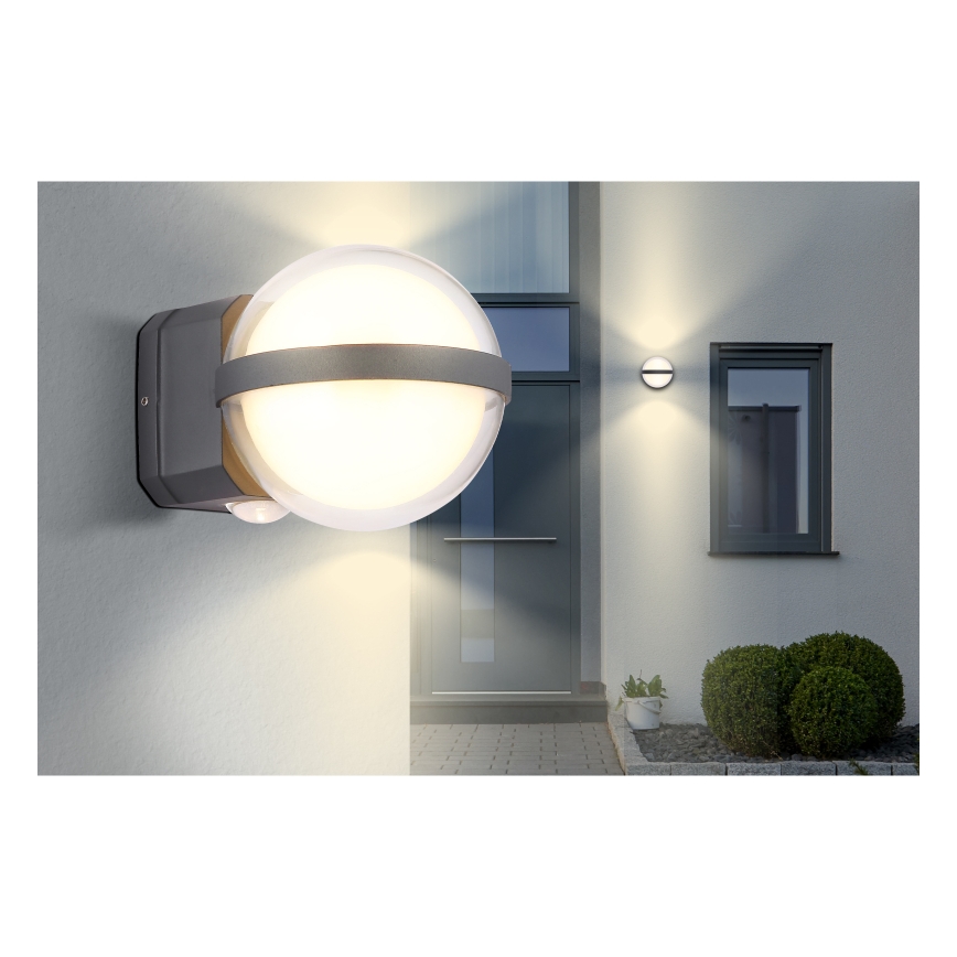 Globo - LED Kültéri fali lámpa LED/12W/230V IP54 fekete