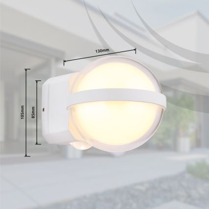Globo - LED Kültéri fali lámpa LED/12W/230V IP54 fehér