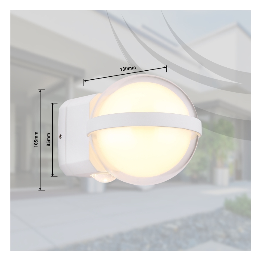 Globo - LED Kültéri fali lámpa LED/12W/230V IP54 fehér