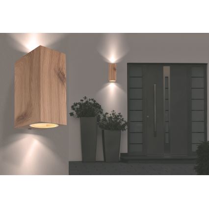 Globo - Kültéri fali lámpa 2xGU10/35W/230V IP44