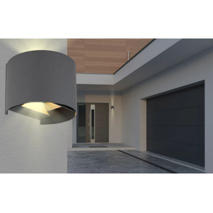 Globo - LED kültéri fali lámpa 2xLED/3W/230V IP54