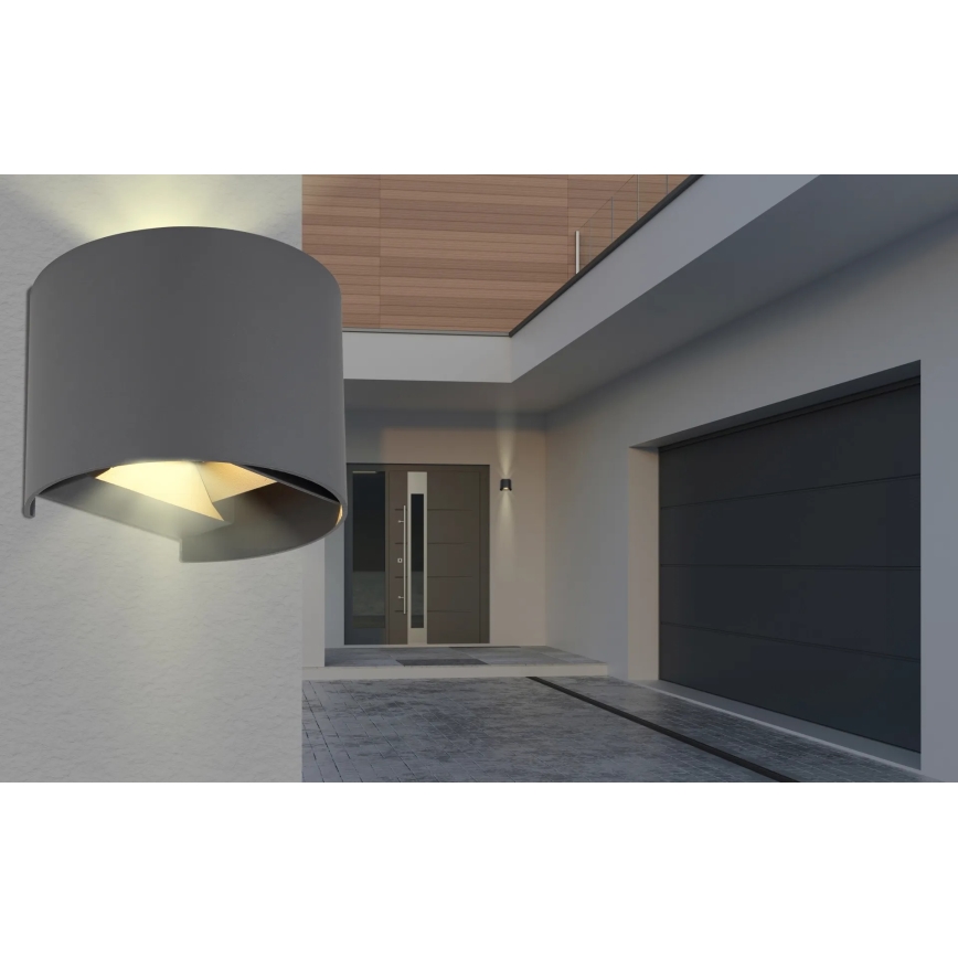 Globo - LED kültéri fali lámpa 2xLED/3W/230V IP54