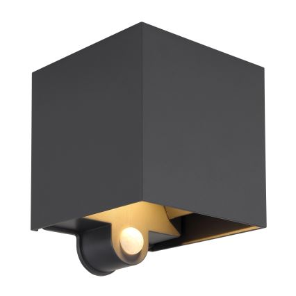 Globo - LED kültéri fali lámpa érzékelővel 2xLED/3W/230V IP54