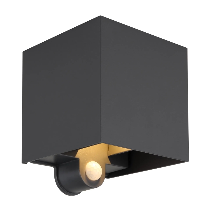 Globo - LED kültéri fali lámpa érzékelővel 2xLED/3W/230V IP54