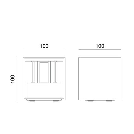 Globo - LED kültéri fali világítótest 2xLED/3W/230V IP54