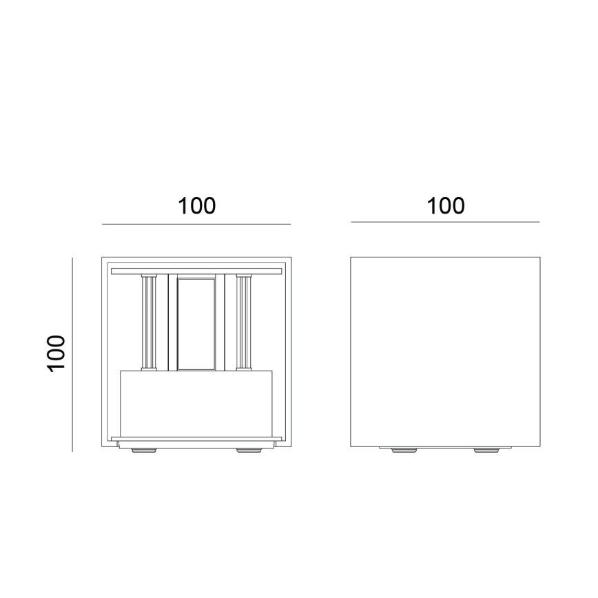 Globo - LED kültéri fali világítótest 2xLED/3W/230V IP54