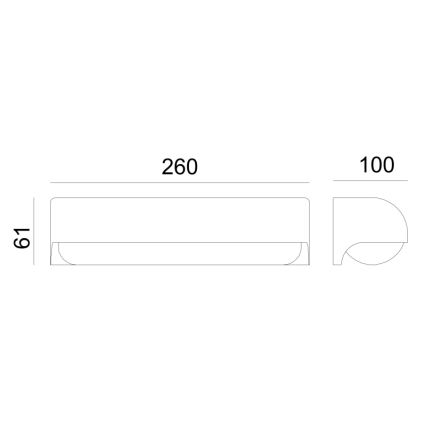 Globo - LED Kültéri fali lámpa LED/10W/230V IP54