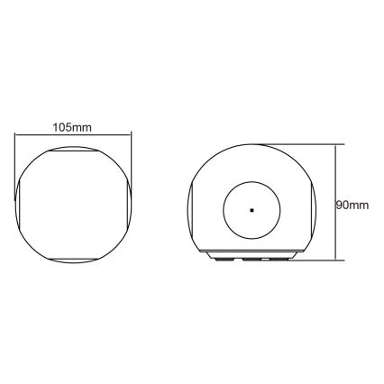 Globo - LED kültéri fali lámpatest LED/4,5W/230V IP54