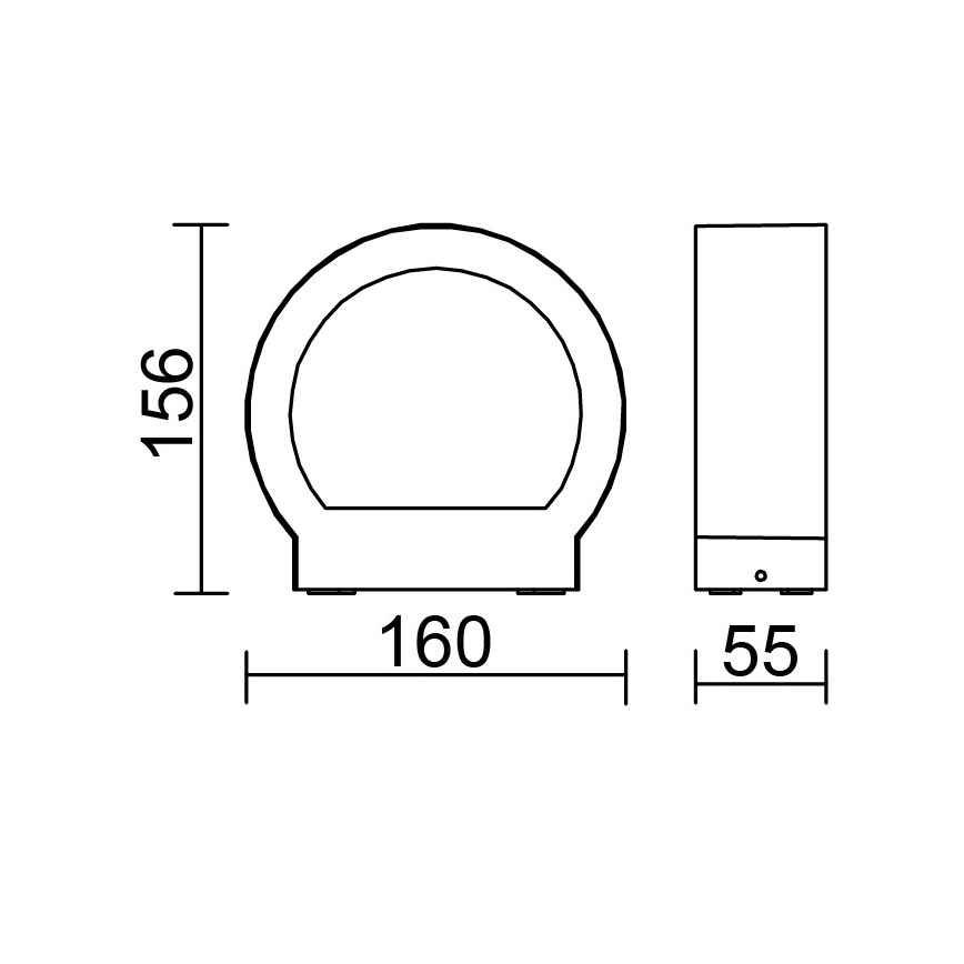 Globo - LED kültéri fali lámpa LED/6W/230V IP54