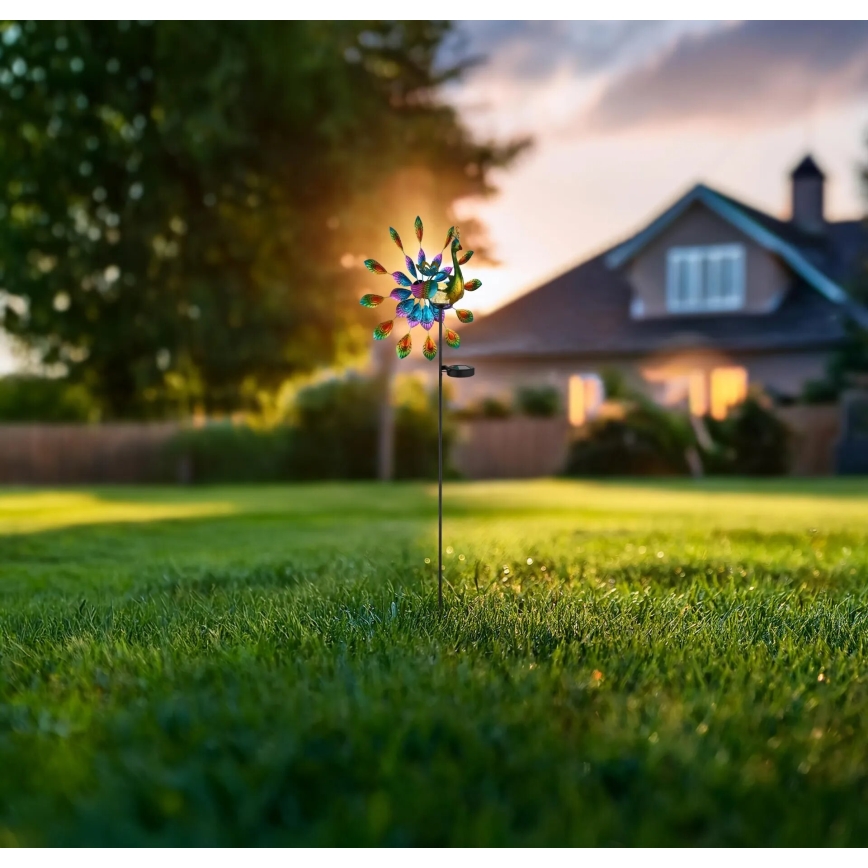 Globo - LED napelemes dekoráció LED/0,06W/3V IP44 300 mAh páva