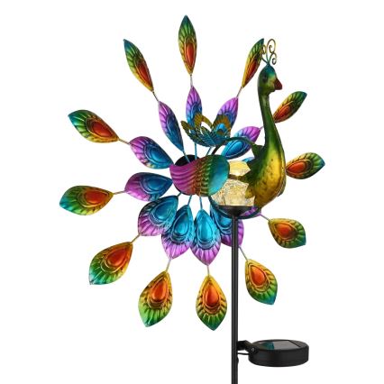 Globo - LED napelemes dekoráció LED/0,06W/3V IP44 300 mAh páva