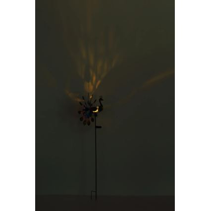 Globo - LED napelemes dekoráció LED/0,06W/3V IP44 300 mAh páva