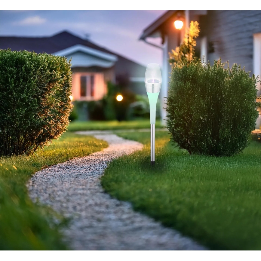 Globo - LED RGB Napelemes lámpa 2xLED/0,06W/3V IP44 400 mAh