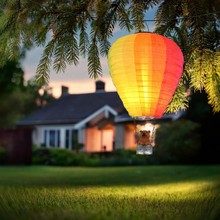 Globo - LED Függesztett napelemes dekoráció 24xLED/0,06W/3V IP44 Repülő léggömb