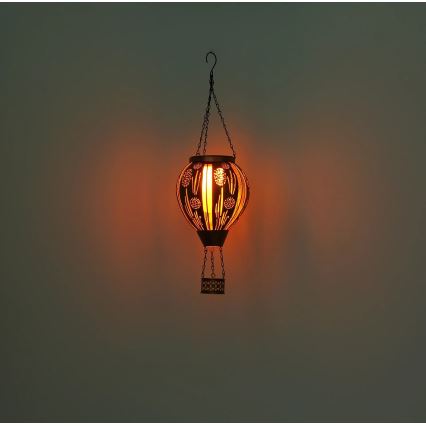 Globo - LED függesztett napelemes dekoráció 12xLED/0,02W/3V IP44 300 mAh repülő léggömb