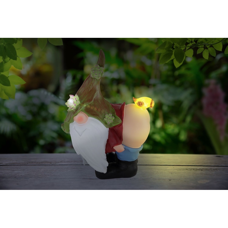 Globo - LED Napelemes lámpa LED/0,12W/3V 8000K IP44 gnóm