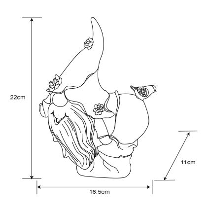 Globo - LED Napelemes lámpa LED/0,12W/3V 8000K IP44 gnóm