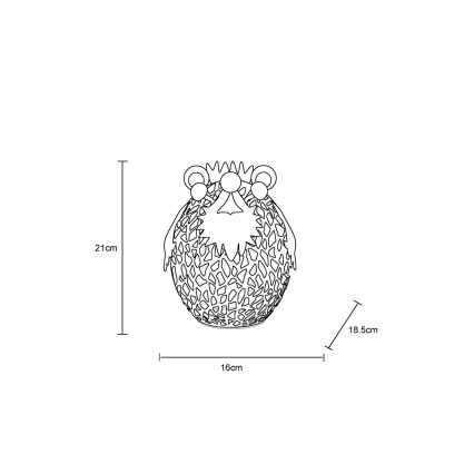 Globo - LED Napelemes dekoráció LED/0,06W/3V IP44 sünidisznó
