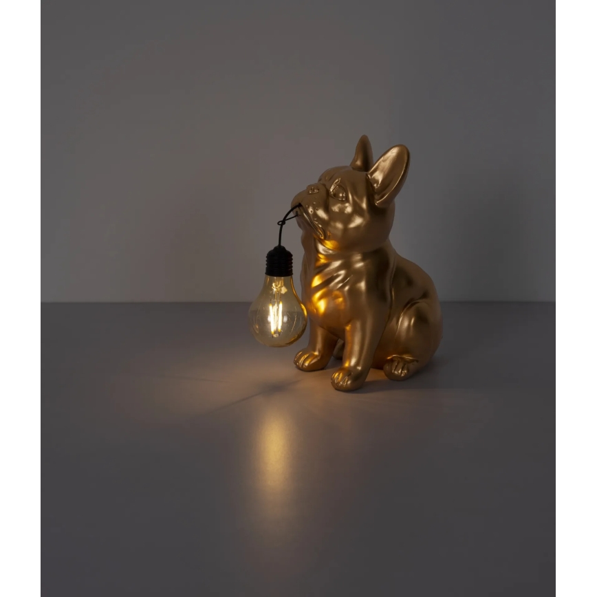 Globo - LED napelemes lámpa LED/3V IP44 300 mAh aranyszínű kutya