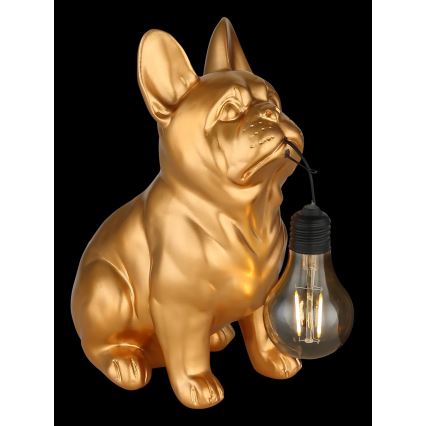 Globo - LED napelemes lámpa LED/3V IP44 300 mAh aranyszínű kutya