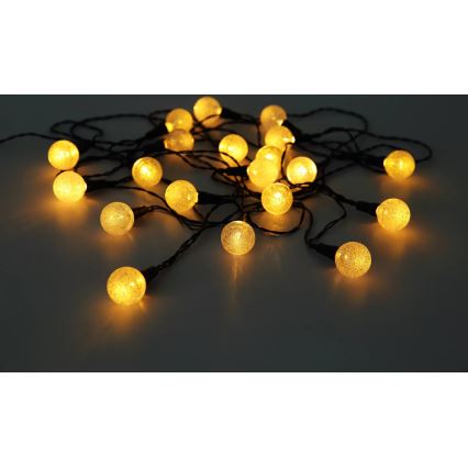 Globo - LED RGB Napelemes lánc 20xLED/0,06W/3V 770 cm IP44