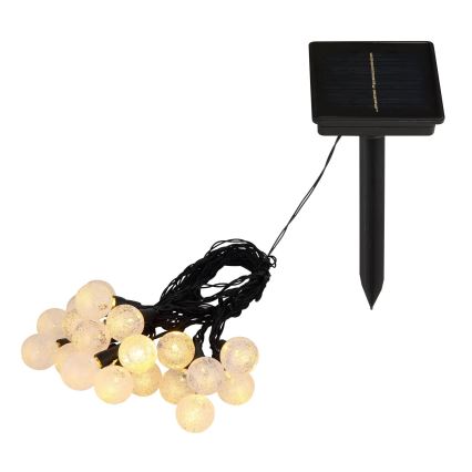 Globo - LED RGB Napelemes lánc 20xLED/0,06W/3V 770 cm IP44