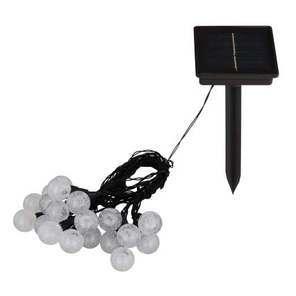 Globo - LED RGB Napelemes lánc 20xLED/0,06W/3V 770 cm IP44