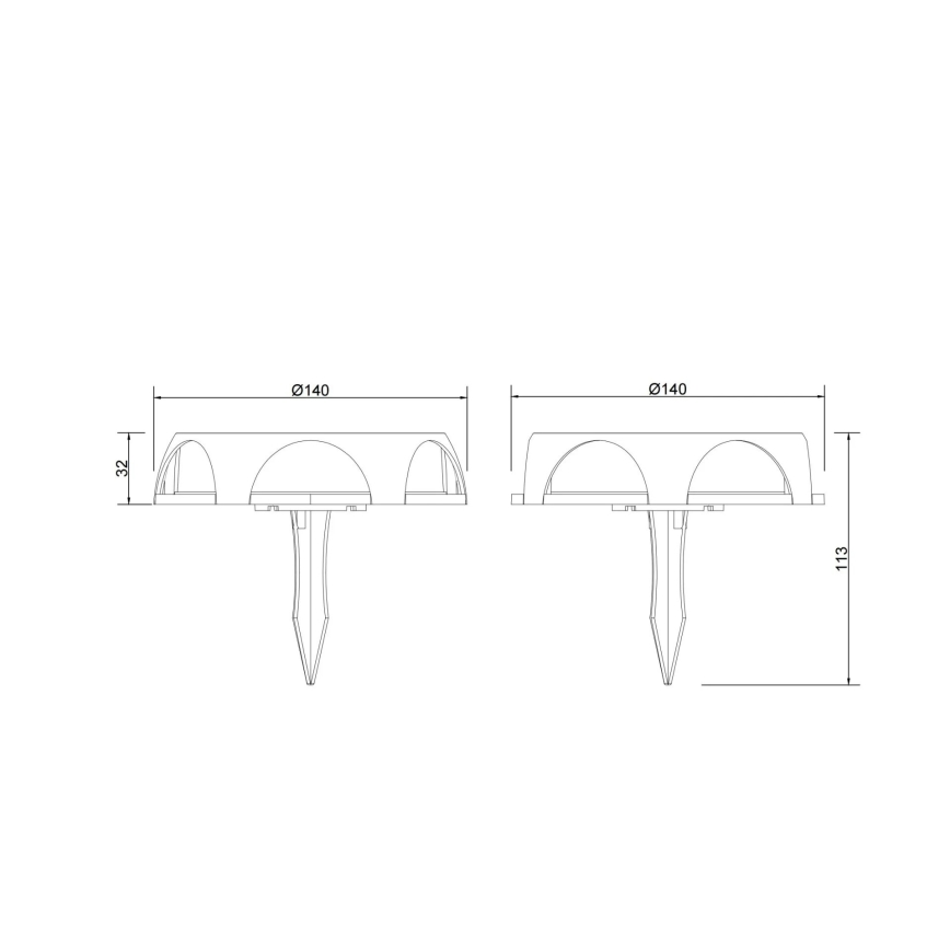 Globo - LED Napelemes lámpa LED/1,2W/3V IP65