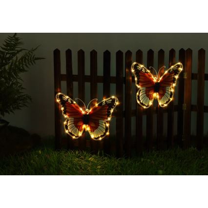 Globo - LED napelemes lámpa LED/3V IP44 200 mAh pillangó