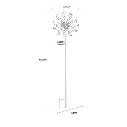 Globo - LED napelemes dekoráció LED/0,06W/3,2V IP44 300 mAh