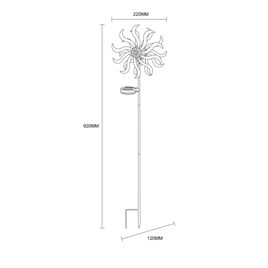 Globo - LED napelemes dekoráció LED/0,06W/3,2V IP44 300 mAh