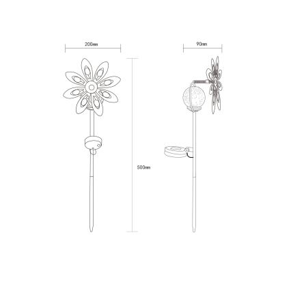 Globo - LED Napelemes dekoráció LED/0,02W/3V IP44
