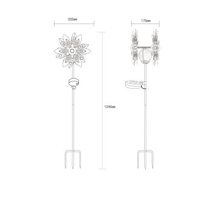 Globo - LED Napelemes dekoráció LED/0,02W/3V IP44